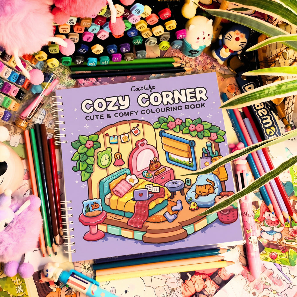 💜☕ Cozy Corner Coloring Book ☕💜