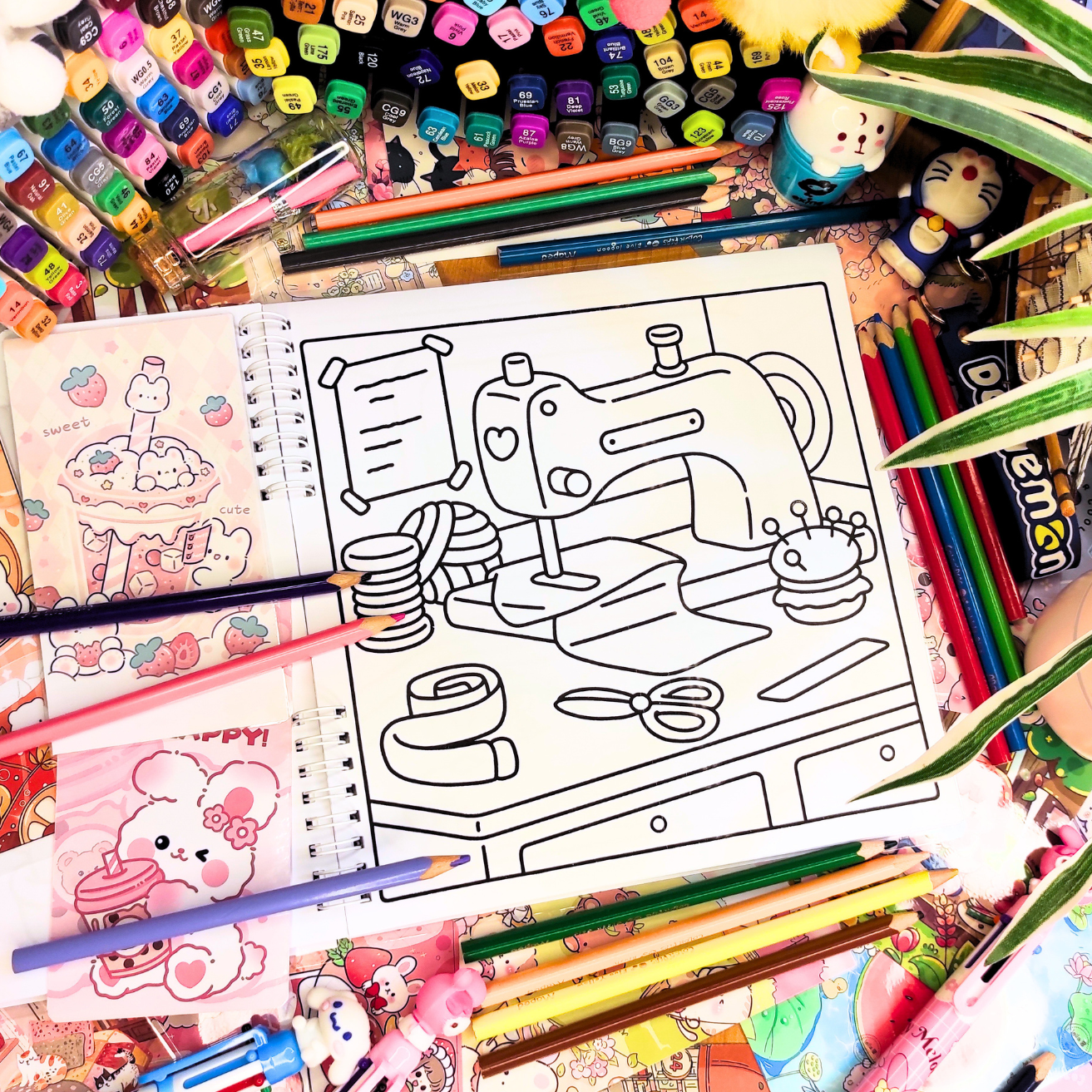 🌸☕ Cozy Place Coloring Book ☕🌸