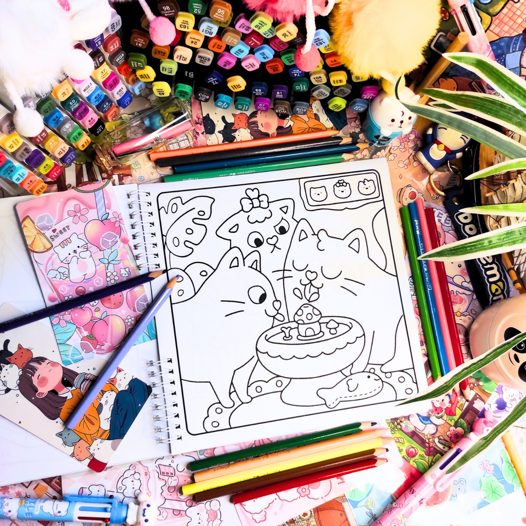 🐱💗 Maman Chat Coloring Book 💗🐱