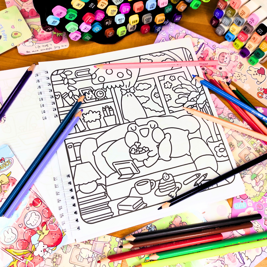 🐸✨ Froggy Days Coloring Book ✨🐸