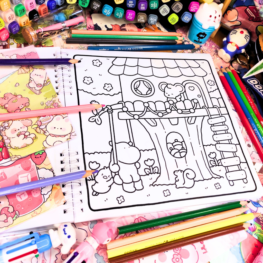 🌿✨ Little Cuddles Coloring Book ✨🌿