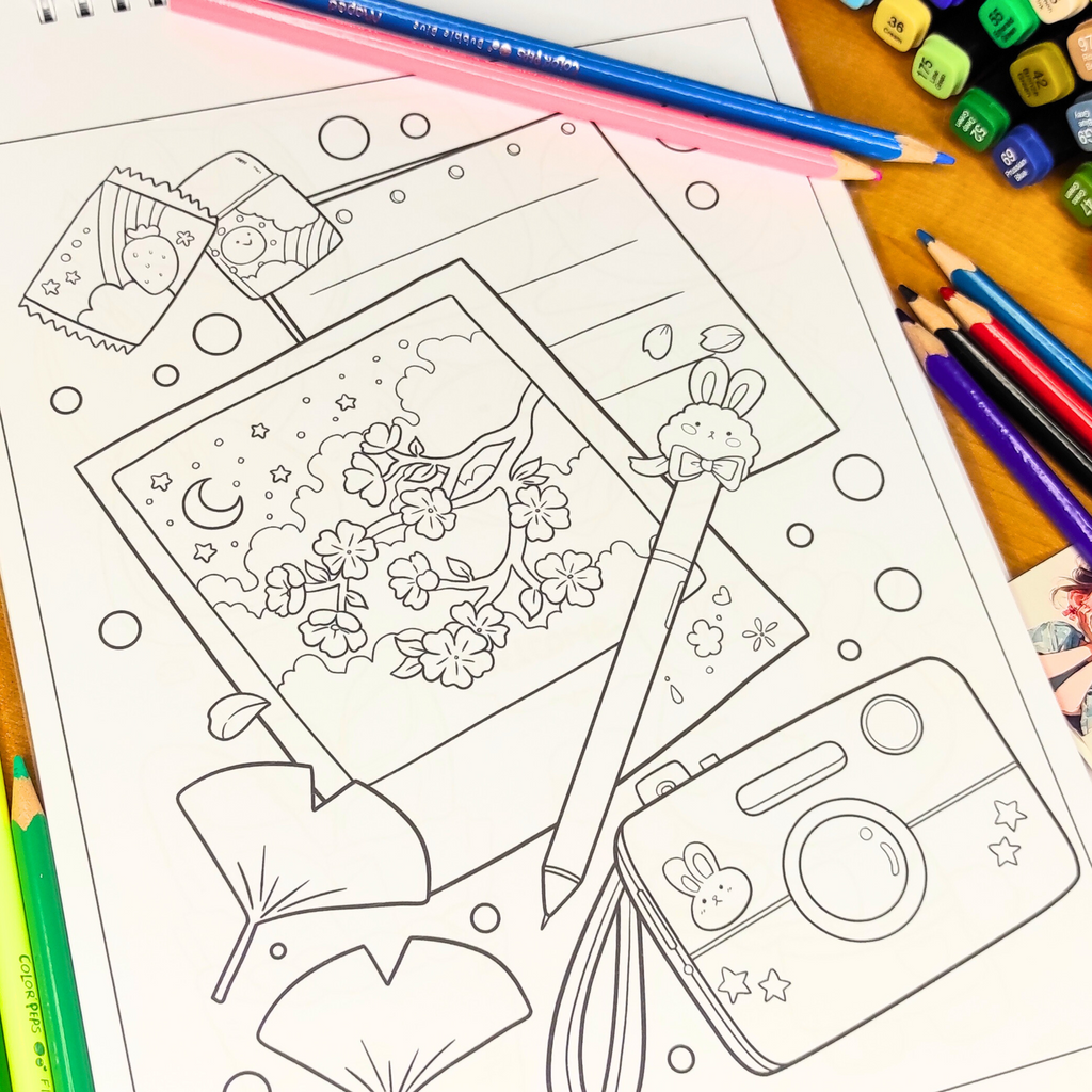 Monde Kawaii Coloring Book 💖