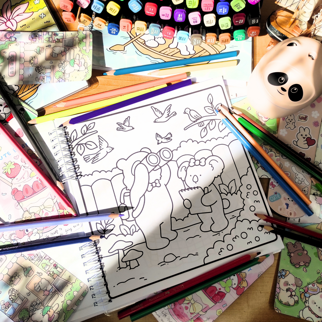 🌸 Douce Famille – A Heartwarming Family Coloring Book 🌸