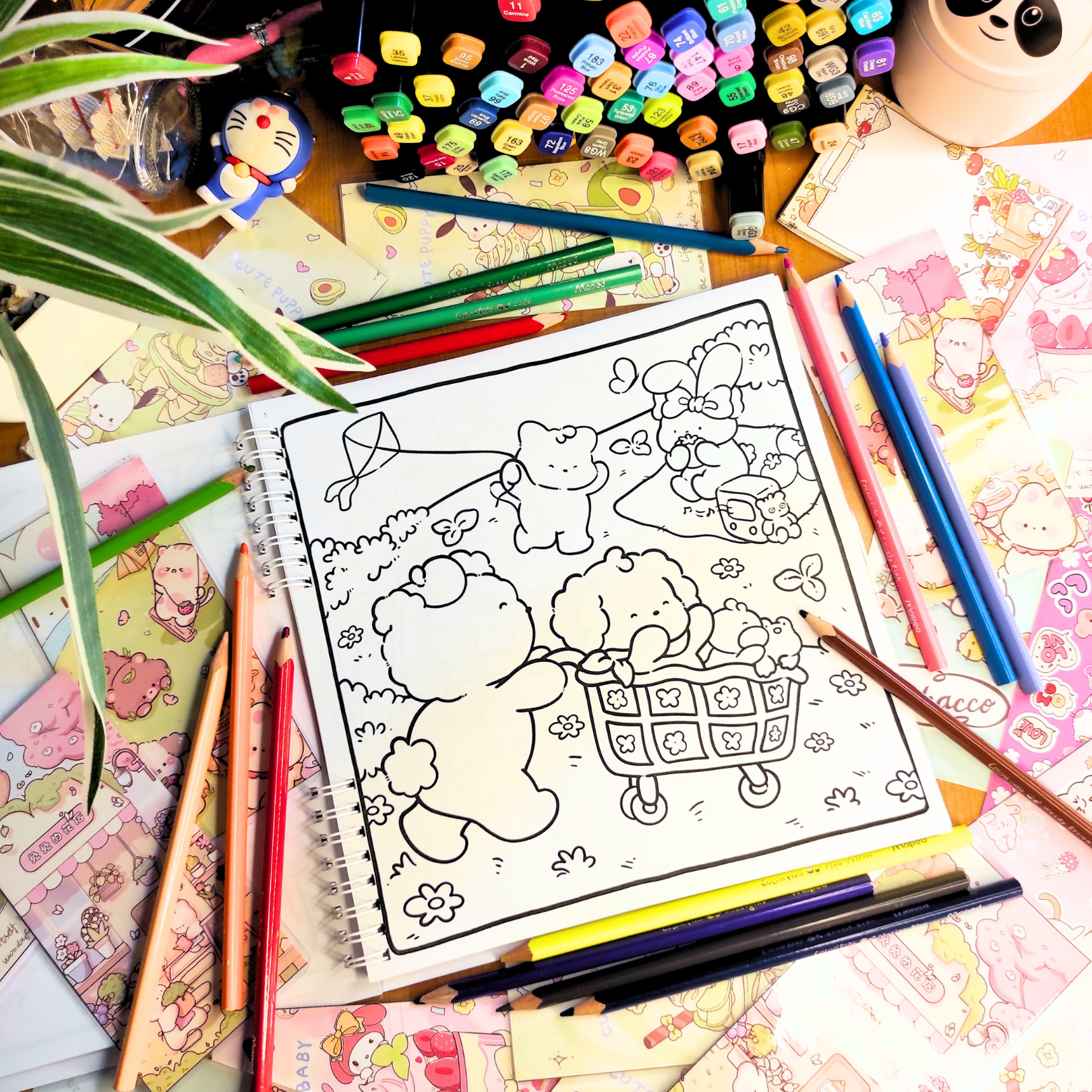 🌼🦊 Cozy Nature Coloring Book 🦊🌼