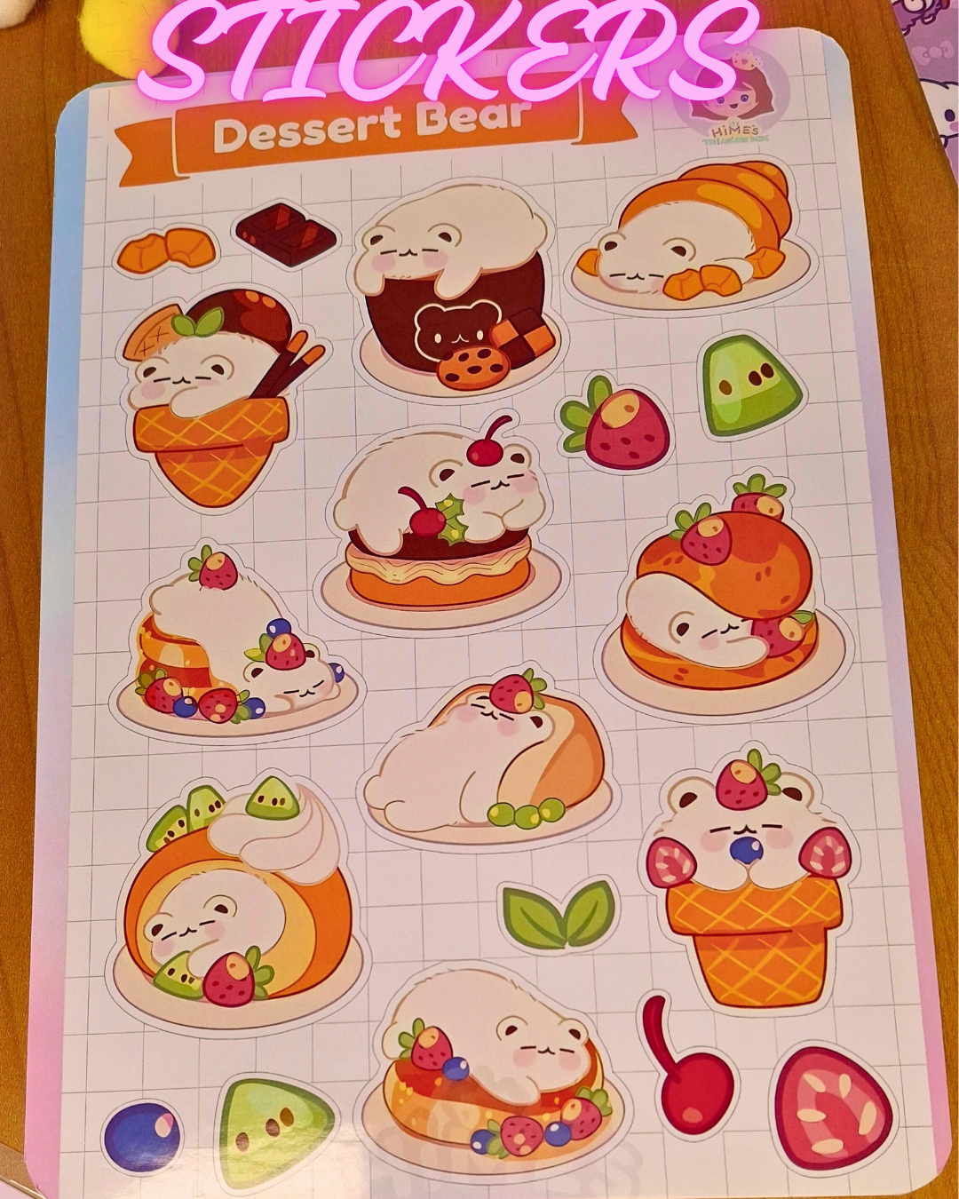 🎀🌸 Cute Sticker Sheet (A5) 🌸🎀