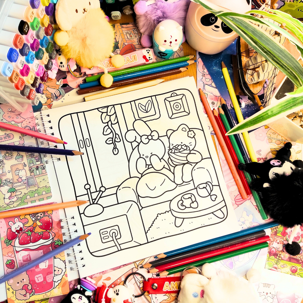 🌸🐰 Calm Days Coloring Book 🌸🐰