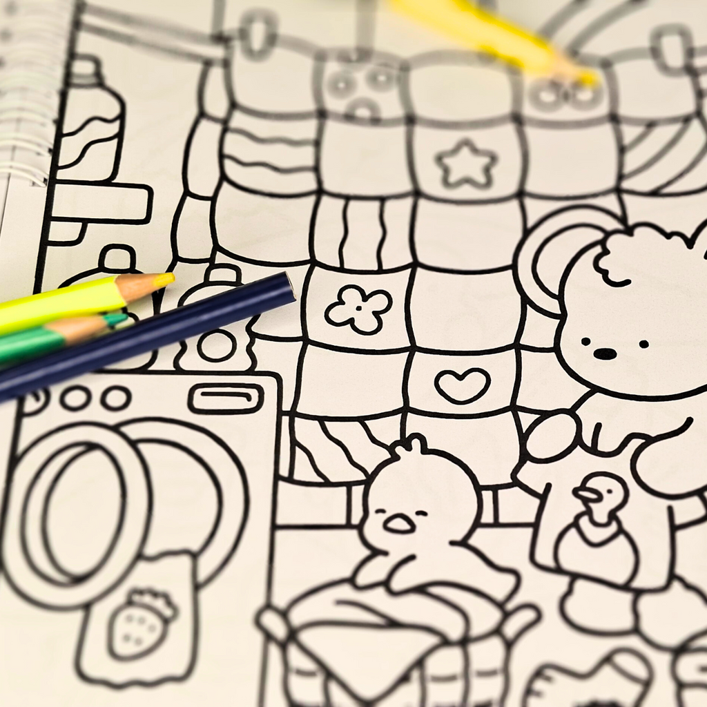 🧸🍪 Petites Gourmandises – Cozy Kawaii Coloring Book for Adults 🍪🌸