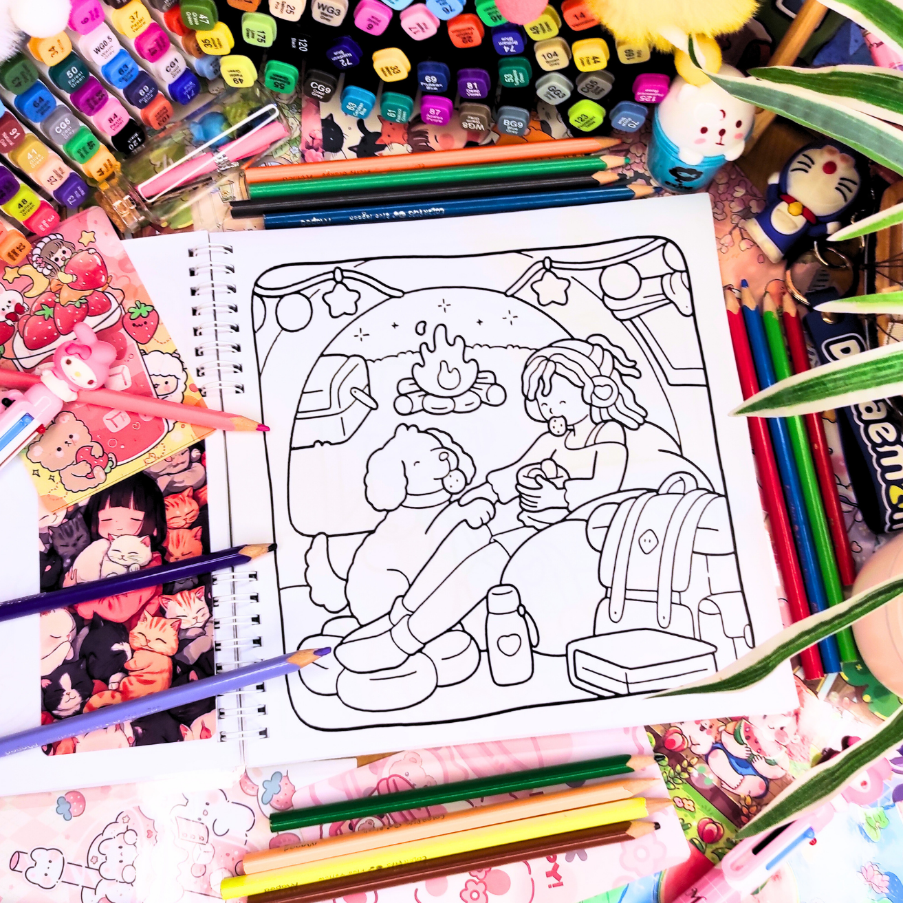 Girl Spaces Vol. 2 Coloring Book