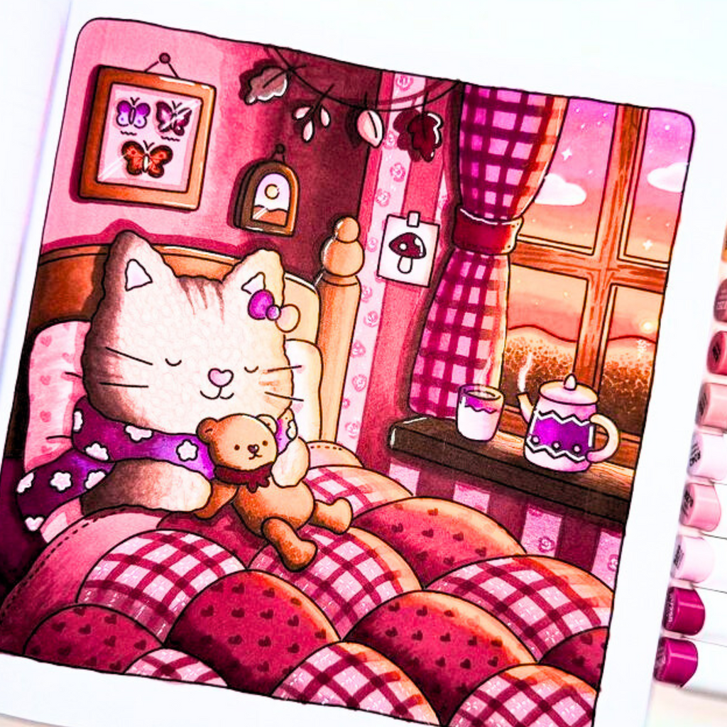 🔥🌸 Au Coin du Feu – Cozy Coloring Book for Adults 🌸🔥