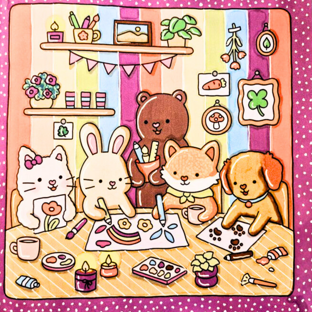 🔥🌸 Au Coin du Feu – Cozy Coloring Book for Adults 🌸🔥