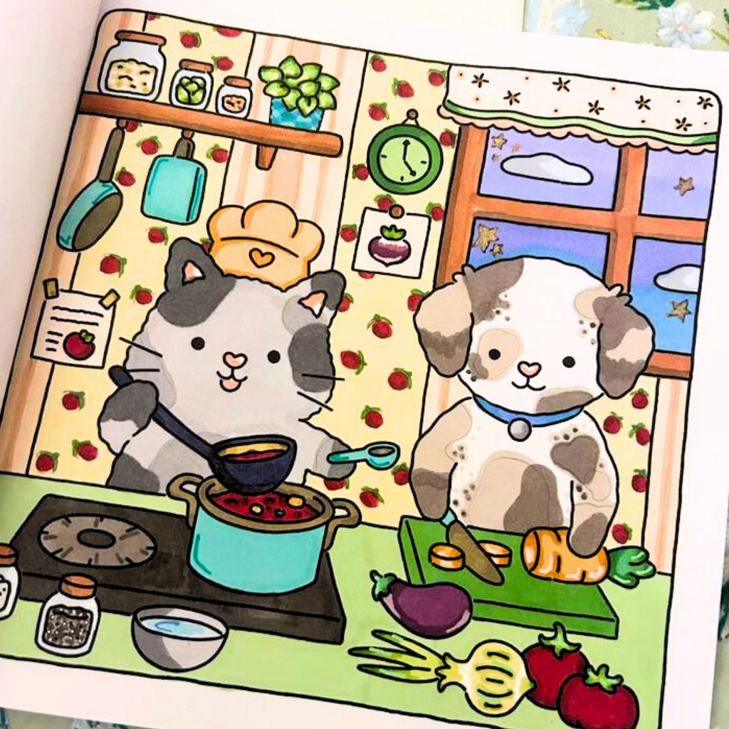 🔥🌸 Au Coin du Feu – Cozy Coloring Book for Adults 🌸🔥
