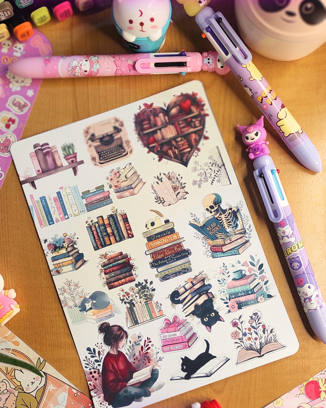 🎀🌸 Cute A4 Sticker Sheet 🌸🎀