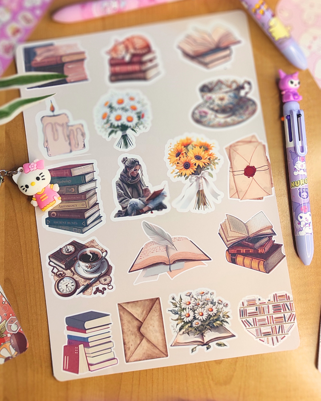 🎀🌸 Cute A4 Sticker Sheet 🌸🎀