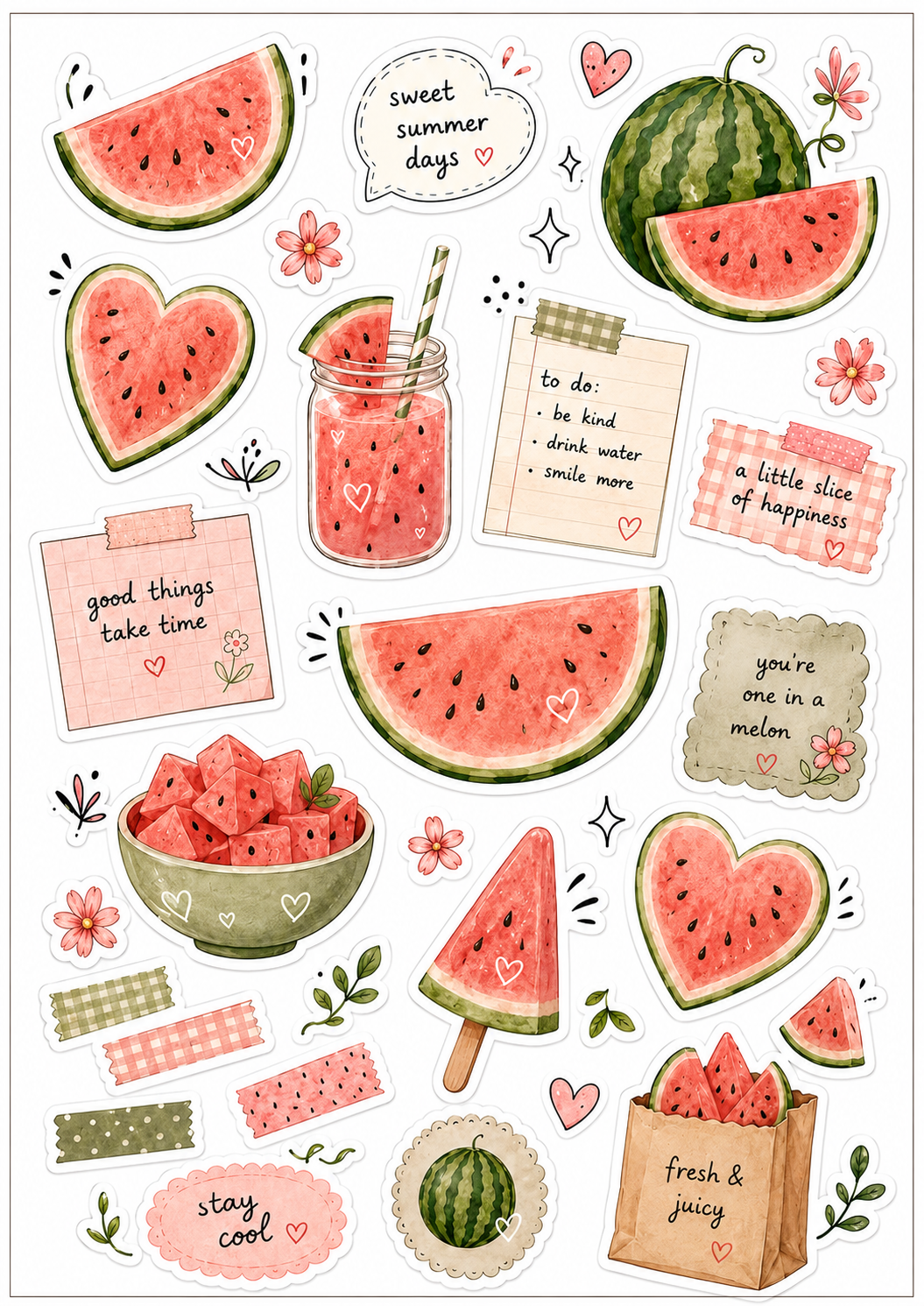 Cute Cozy Kawaii Sticker Sheet 4