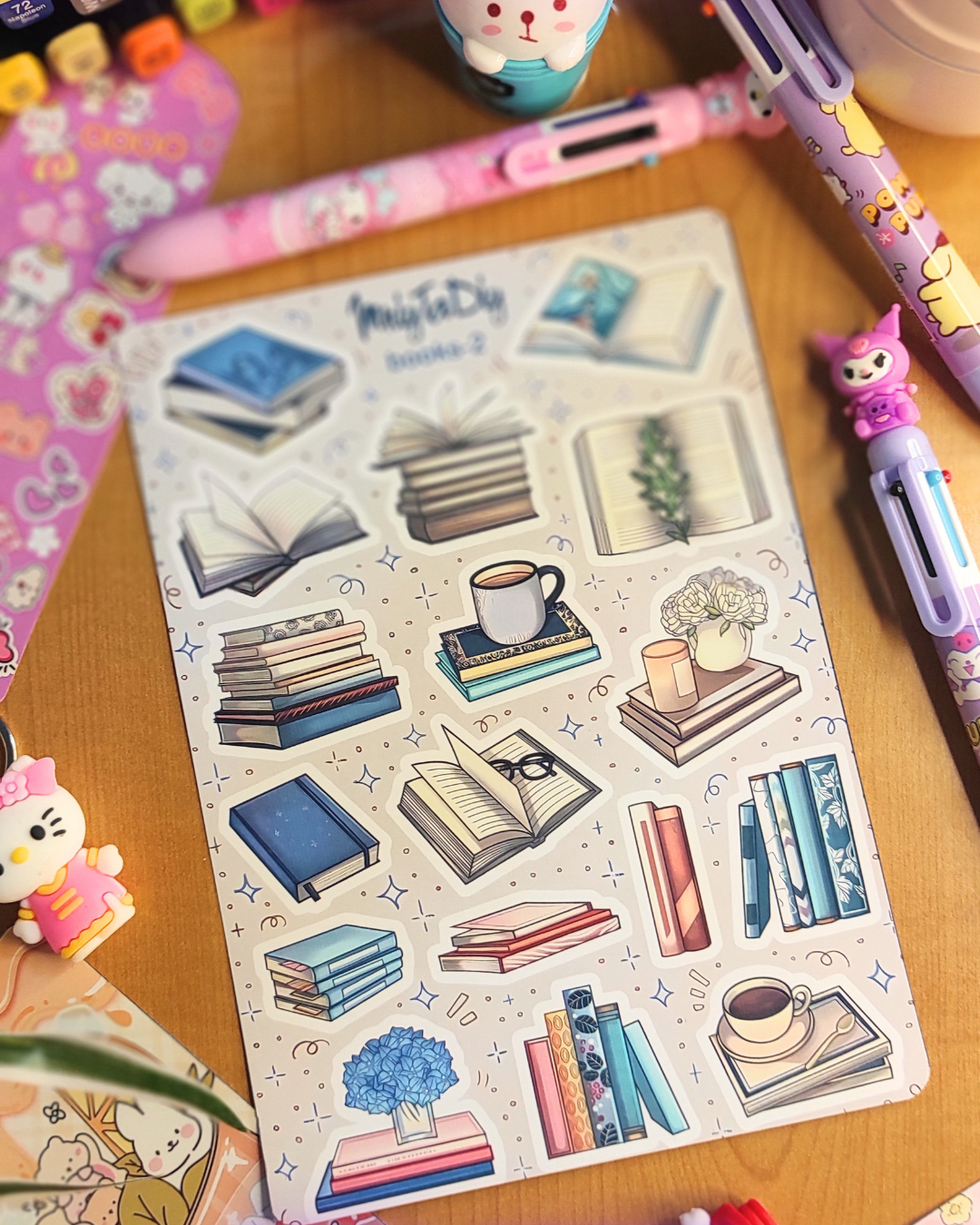 🎀🌸 Cute A4 Sticker Sheet 🌸🎀