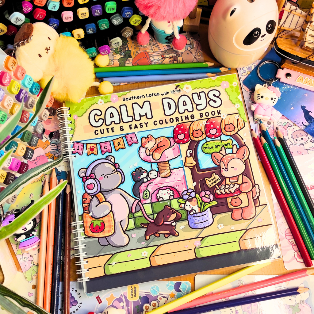 🌸🐰 Calm Days Coloring Book 🌸🐰