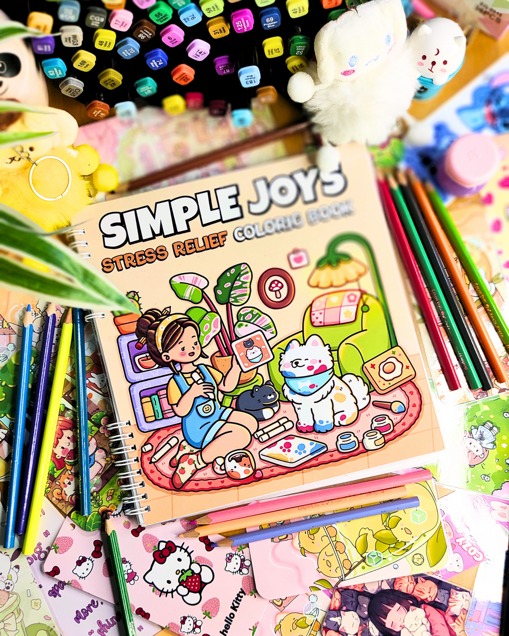 Simple Joys: Cute Coloring Book