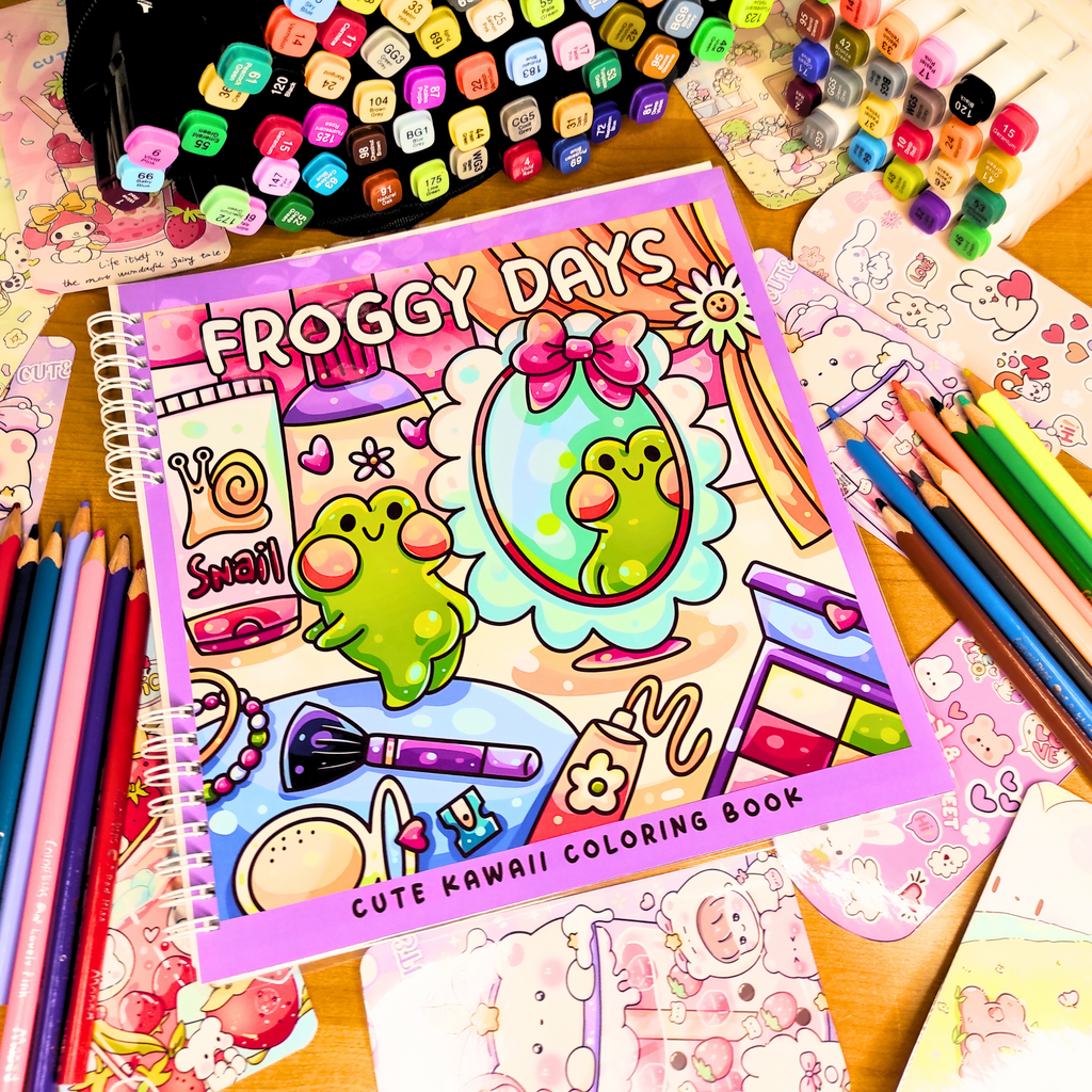 🐸✨ Froggy Days Coloring Book ✨🐸