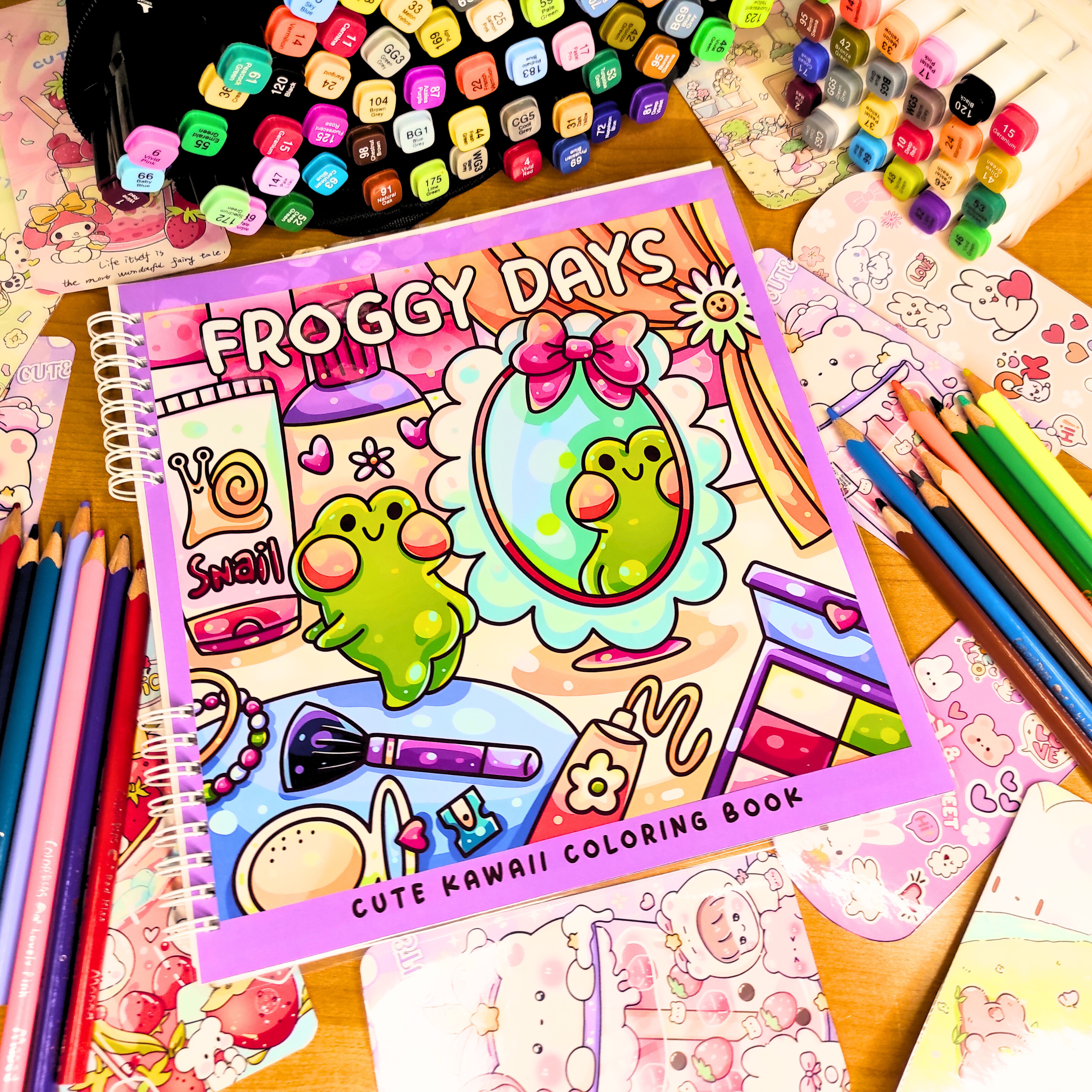 🐸✨ Froggy Days Coloring Book ✨🐸