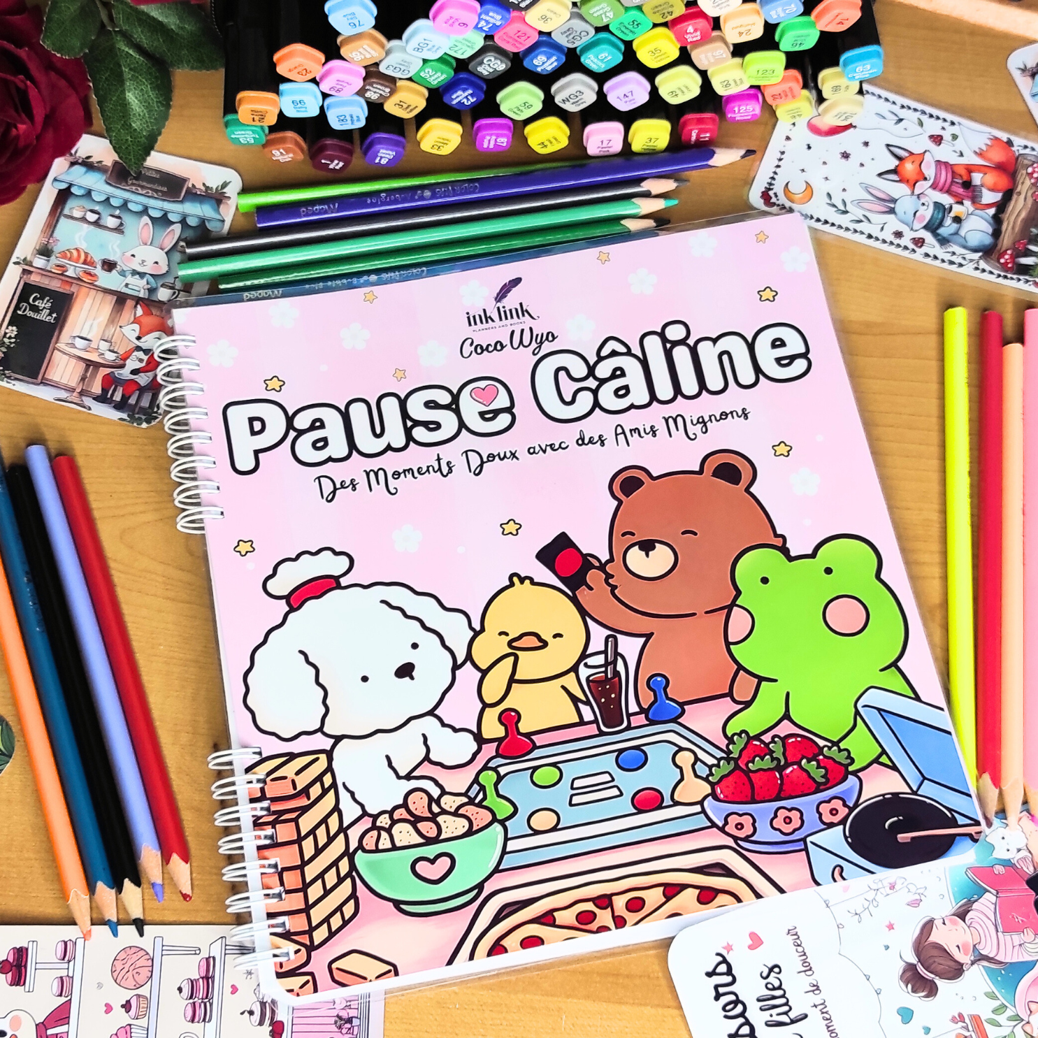 🍪☕ Pause Câline – Cozy Kawaii Coloring Book for Adults 🐾🌸