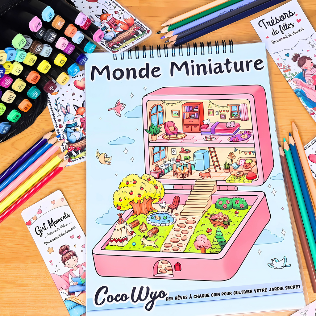 Monde Miniature Coloring Book : 🏡✨