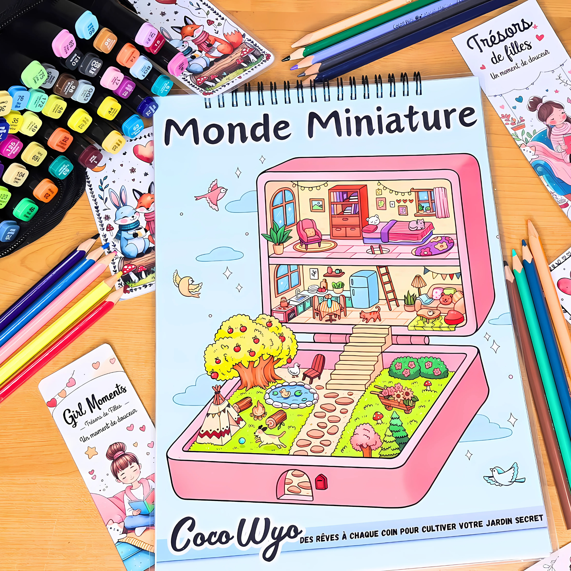 Monde Miniature Coloring Book : 🏡✨