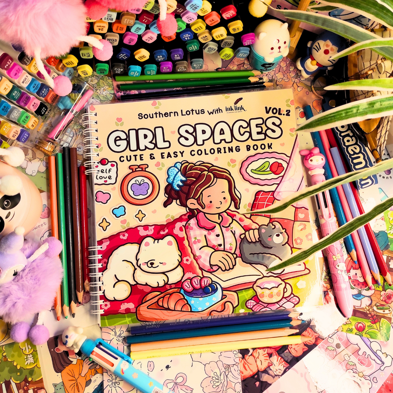 Girl Spaces Vol. 2 Coloring Book