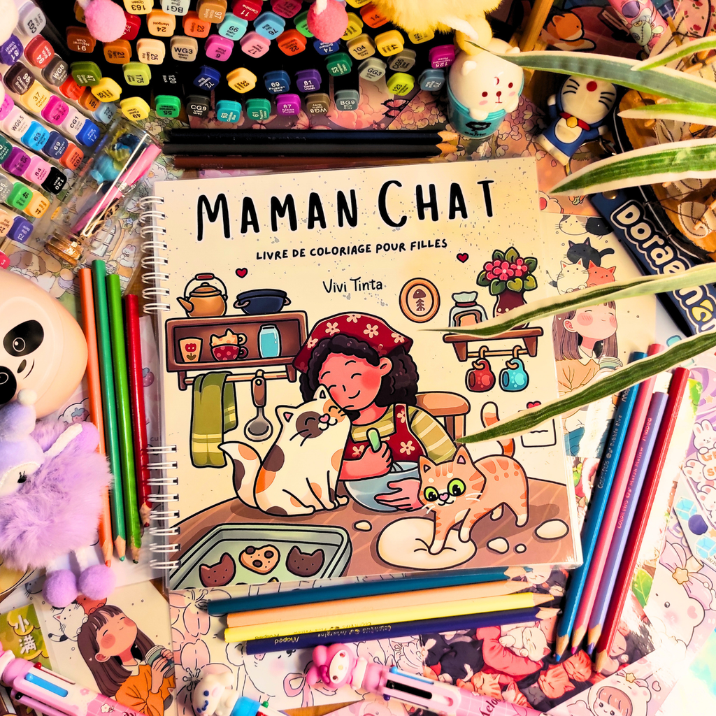 🐱💗 Maman Chat Coloring Book 💗🐱