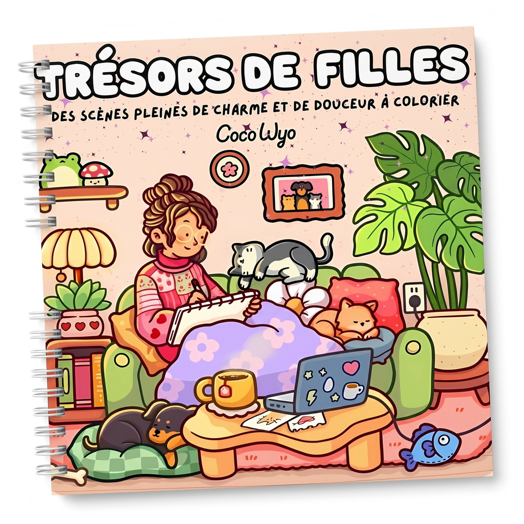 Trésors de Filles Coloring Book
