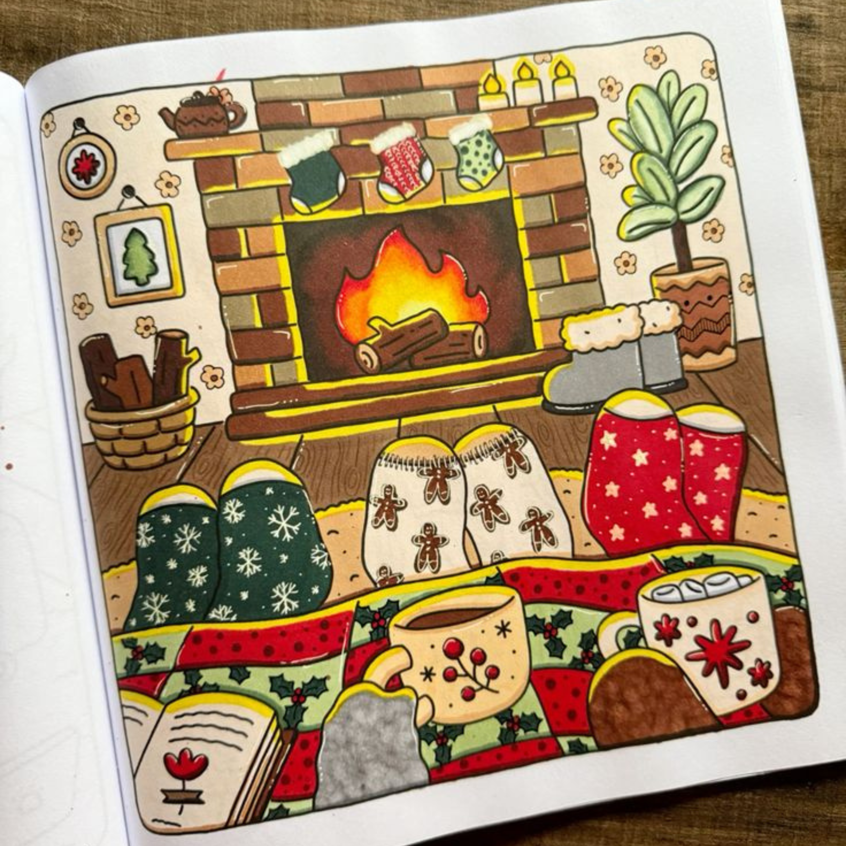 🔥🌸 Au Coin du Feu – Cozy Coloring Book for Adults 🌸🔥
