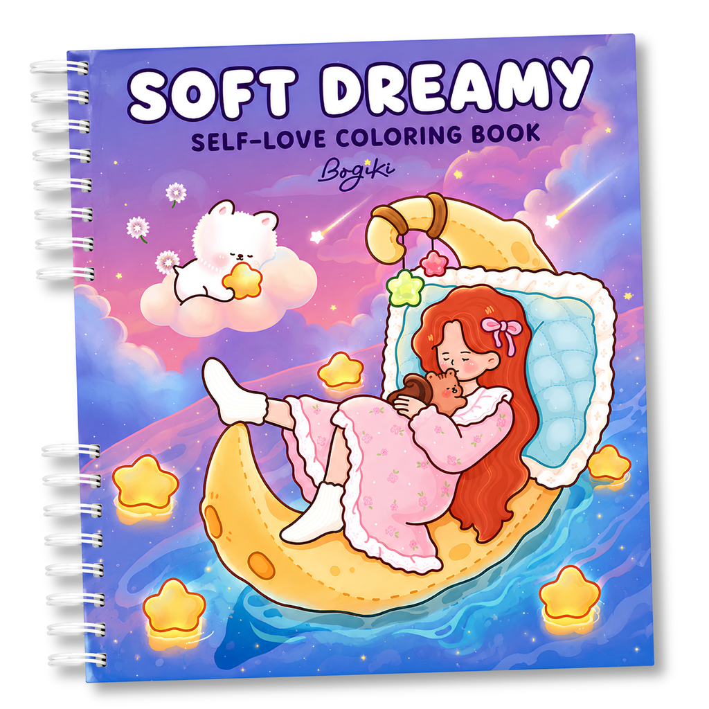 ✨ Soft Dreamy – Self-Love Coloring Book