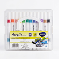 Set de marqueurs acryliques Iguana Stationery – 12 marqueurs à double pointe, 24 couleurs