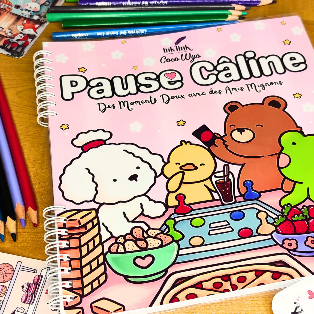 🍪☕ Pause Câline – Cozy Kawaii Coloring Book for Adults 🐾🌸