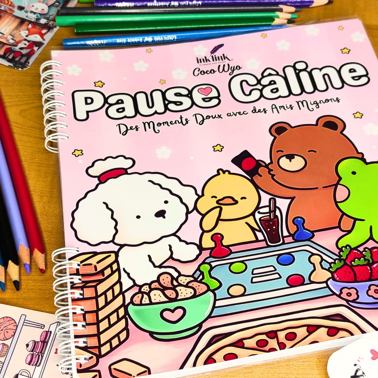 🍪☕ Pause Câline – Cozy Kawaii Coloring Book for Adults 🐾🌸