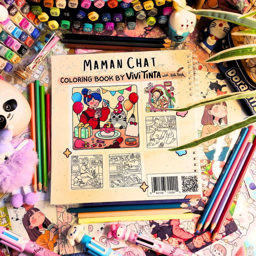 🐱💗 Maman Chat Coloring Book 💗🐱