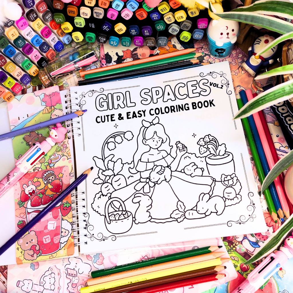 Girl Spaces Vol. 2 Coloring Book