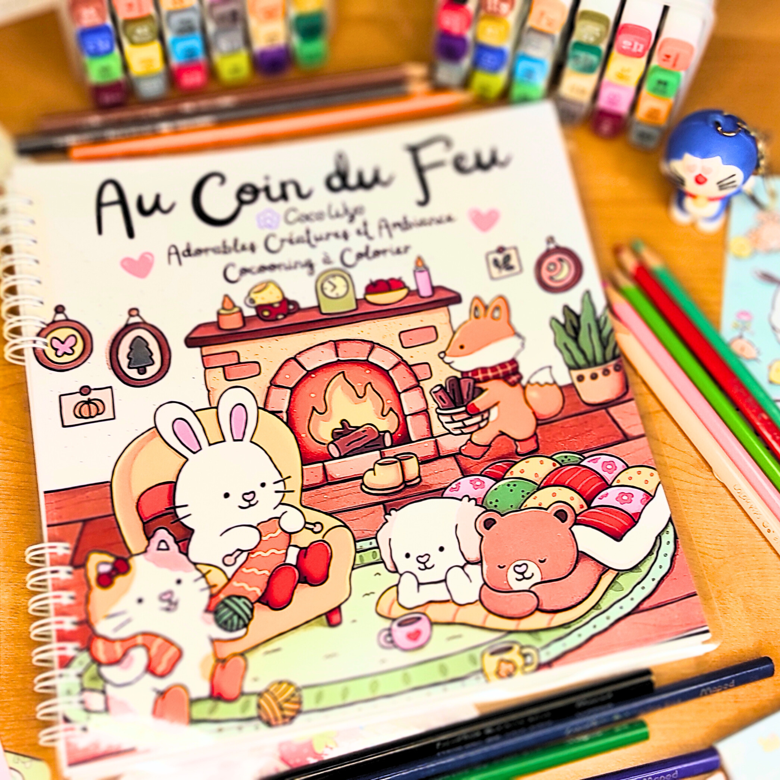 🔥🌸 Au Coin du Feu – Cozy Coloring Book for Adults 🌸🔥