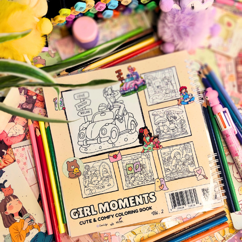 GIRL MOMENTS – Volume 2 Coloring Book