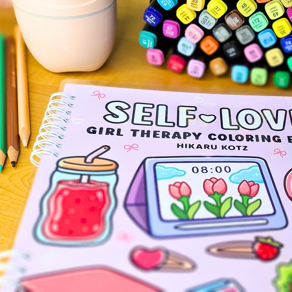 Self-Love: Girl Therapy Coloring Book