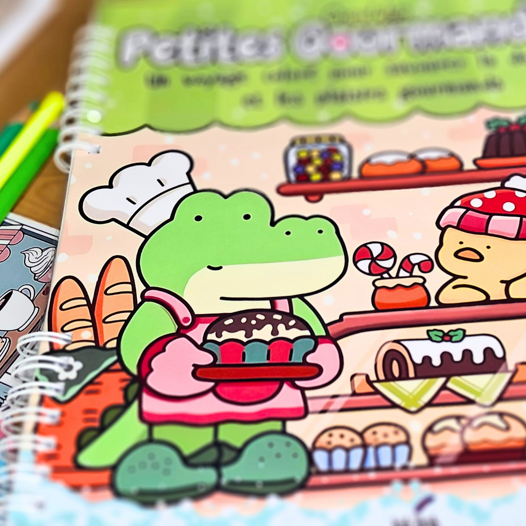 🧸🍪 Petites Gourmandises – Cozy Kawaii Coloring Book for Adults 🍪🌸
