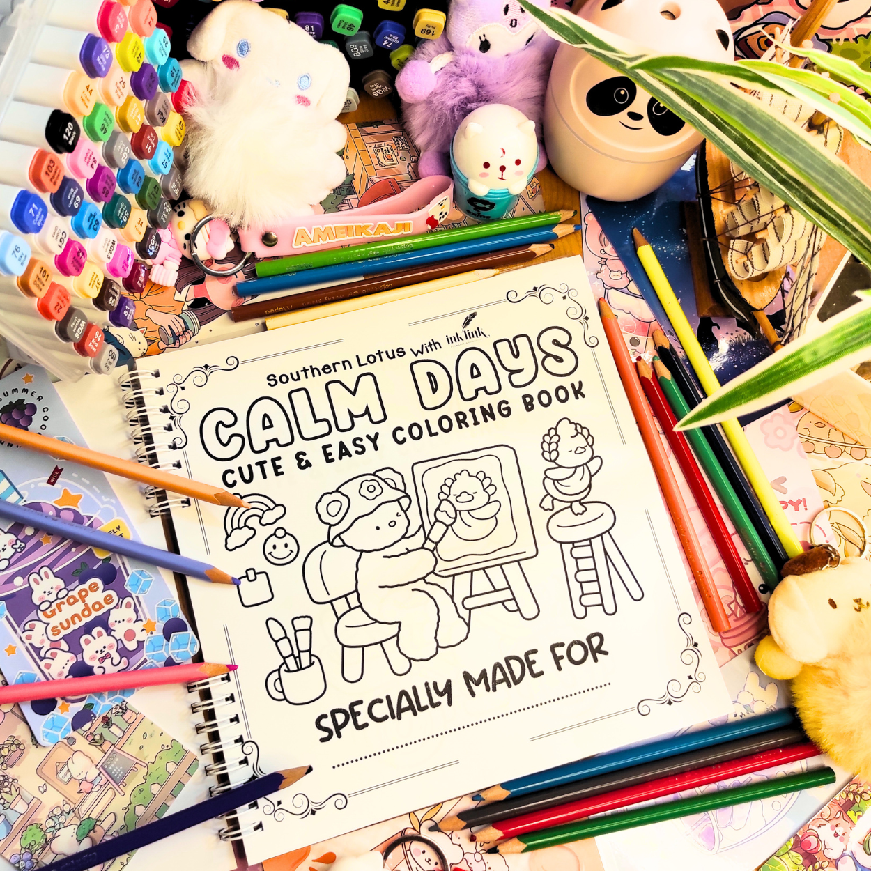 🌸🐰 Calm Days Coloring Book 🌸🐰