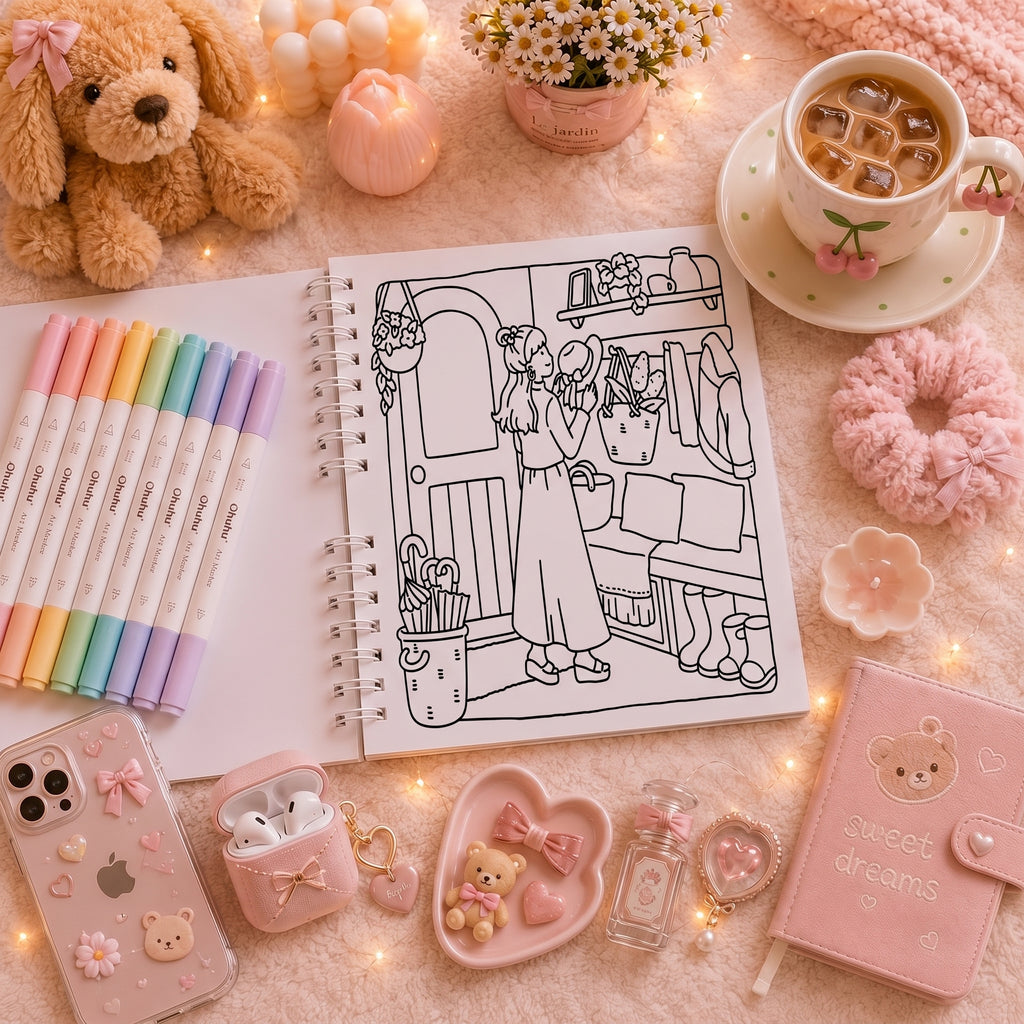 🏡🌸 Cozy Home Coloring Book – Little Houses, Beautiful Escapes 🌸🏡