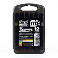 Monamix Boomer Marqueurs Acryliques – 12 Couleurs, Étui Noir