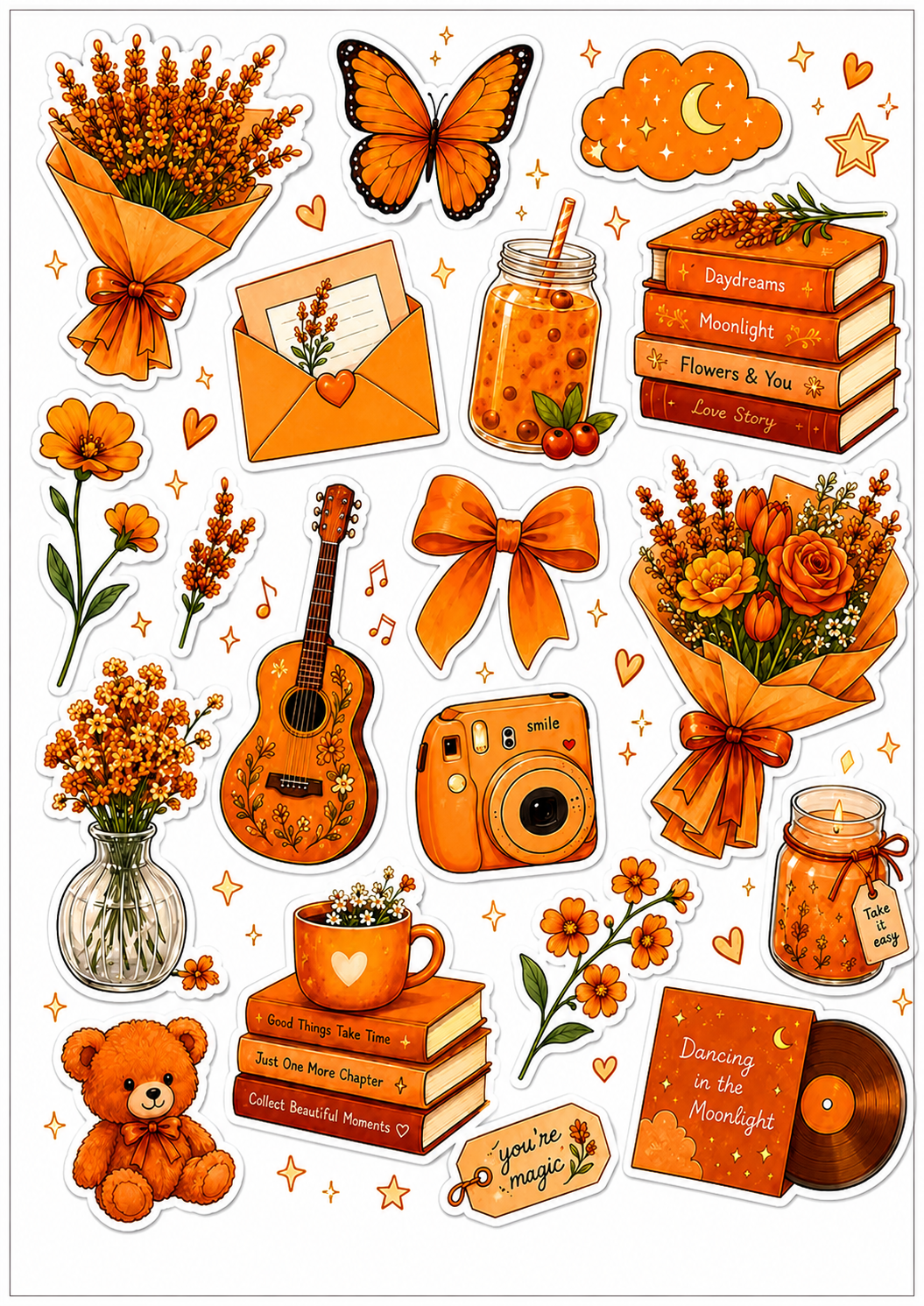 Cute Cozy Kawaii Sticker Sheet 3