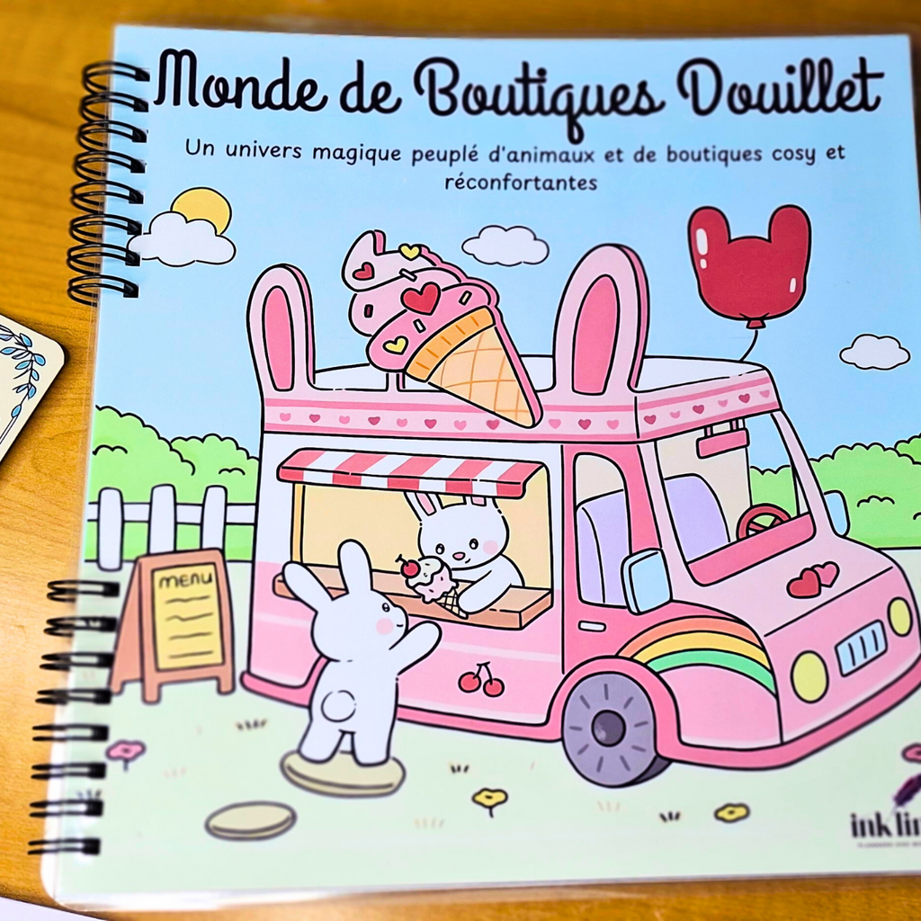 🏡🐾 Monde de Boutiques Douillet – Cozy Coloring Book for Adults 🐾🌸