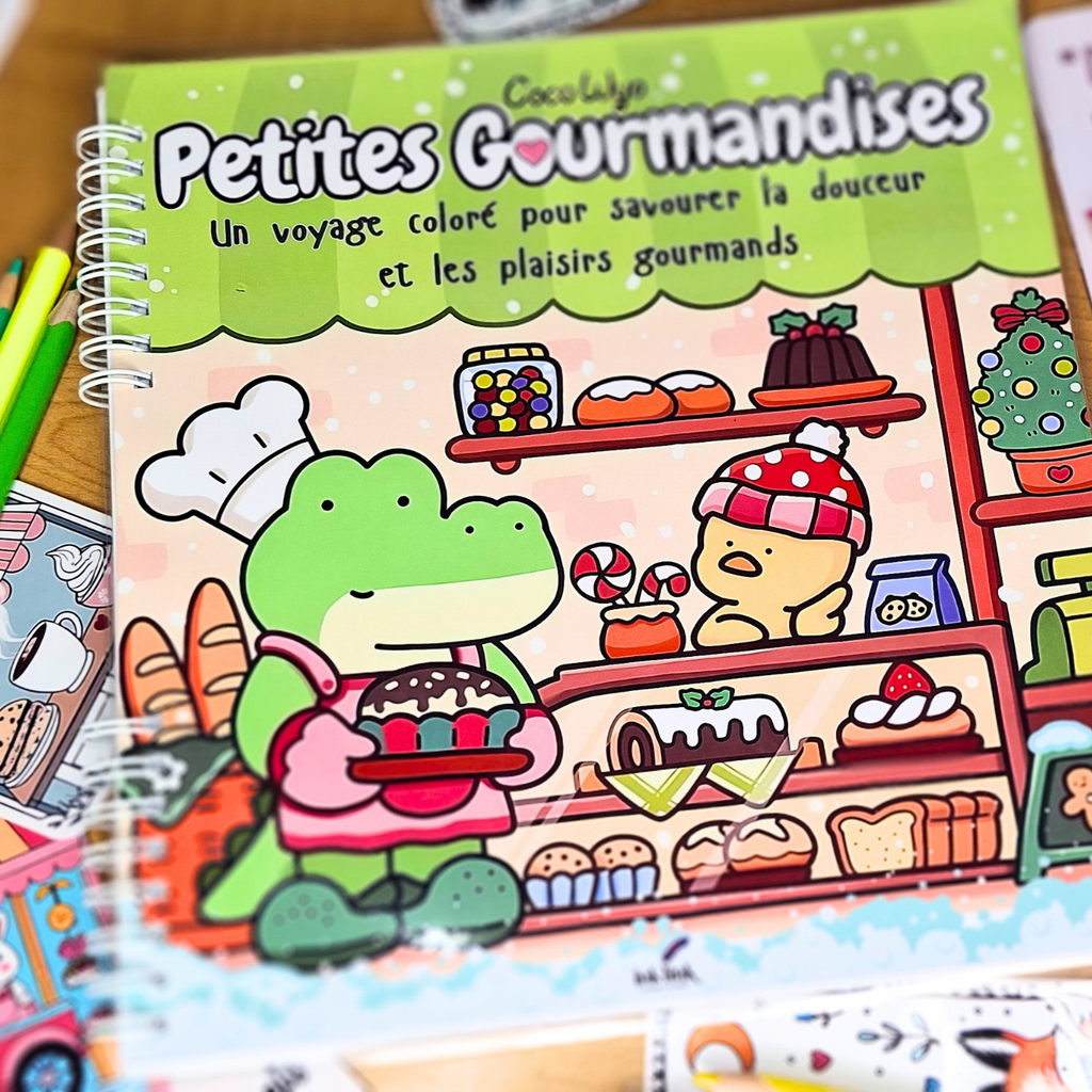 🧸🍪 Petites Gourmandises – Cozy Kawaii Coloring Book for Adults 🍪🌸