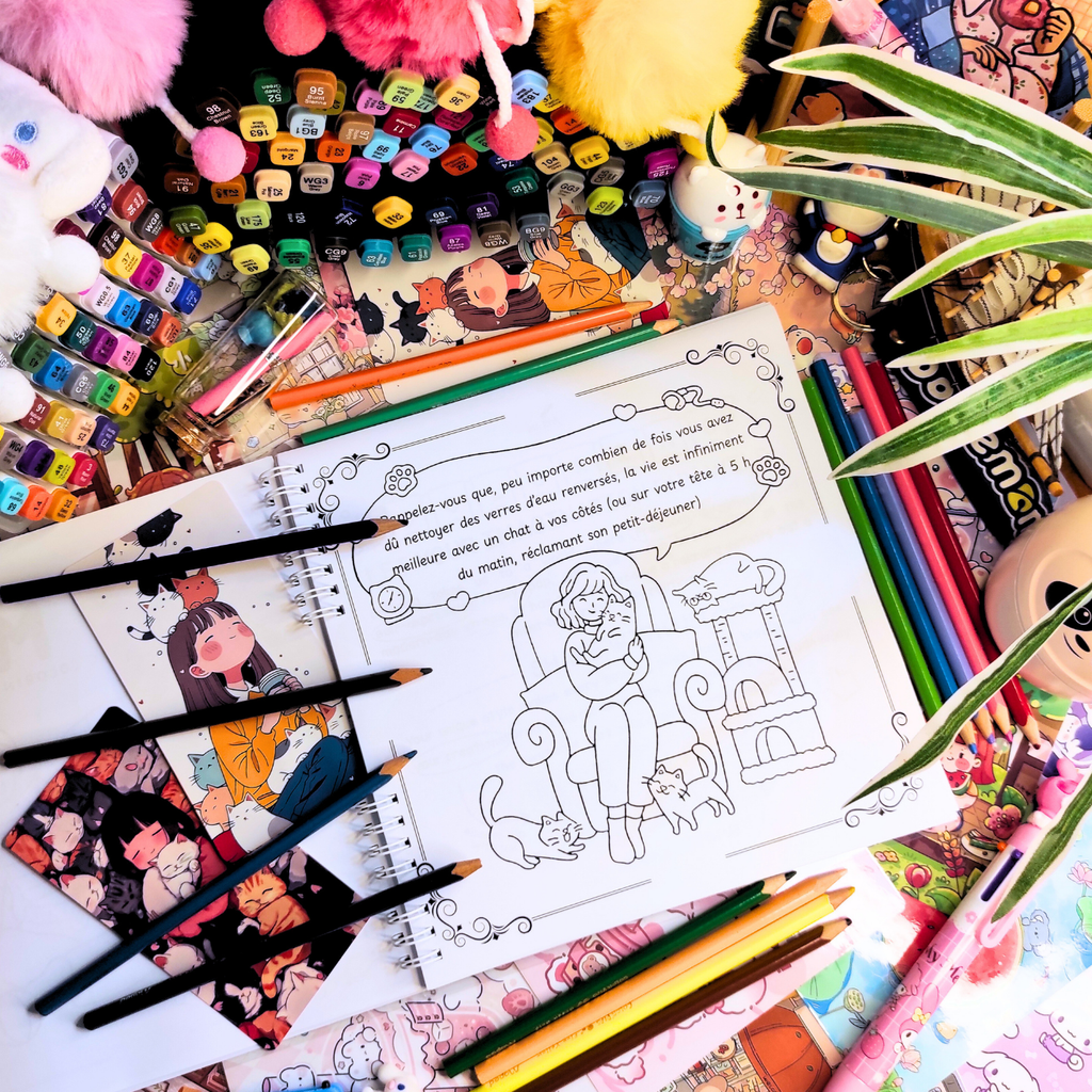 🐱💗 Maman Chat Coloring Book 💗🐱