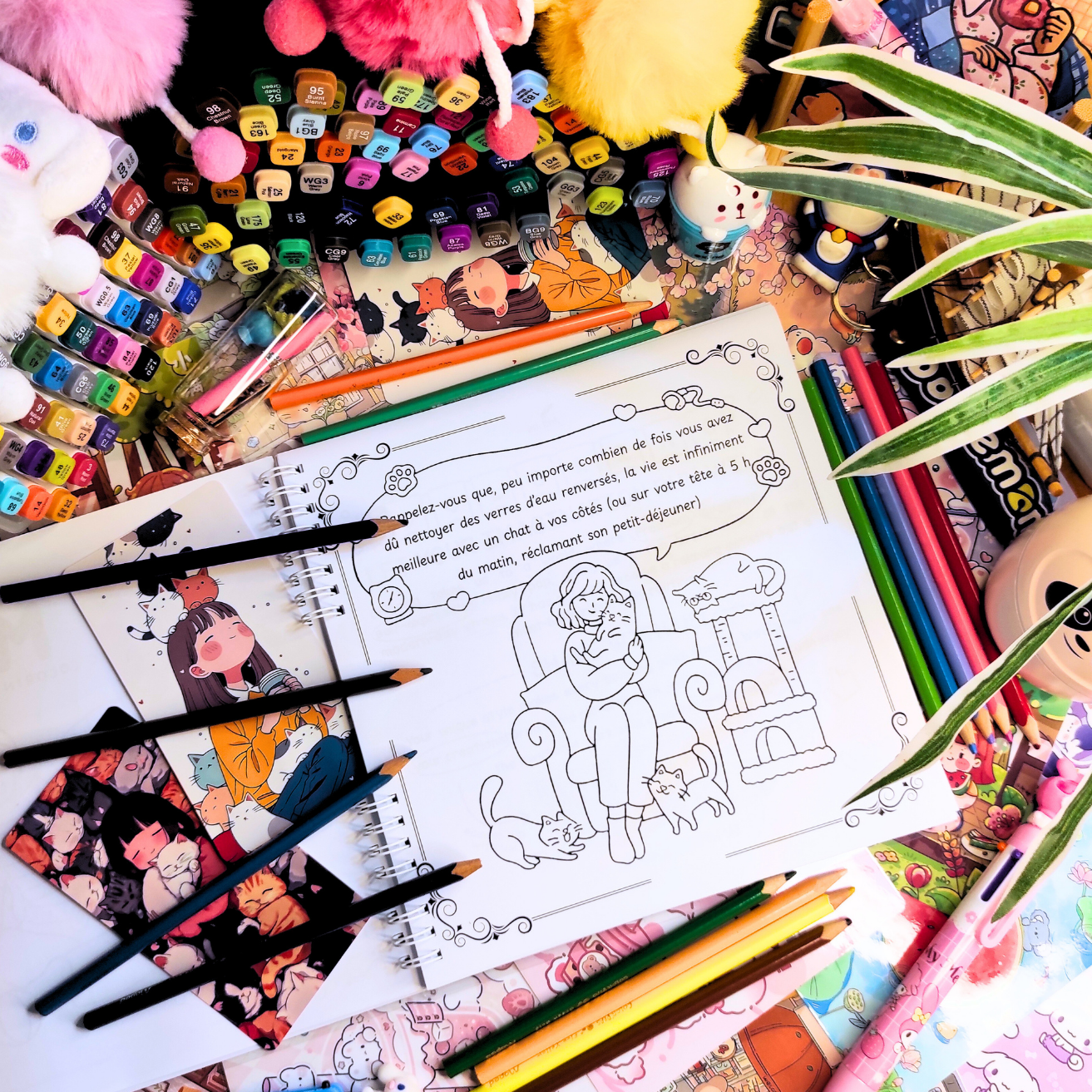 🐱💗 Maman Chat Coloring Book 💗🐱