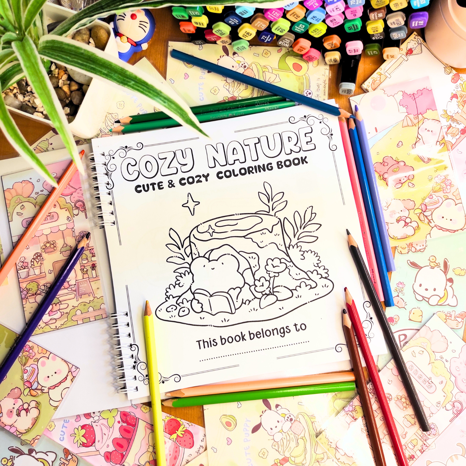 🌼🦊 Cozy Nature Coloring Book 🦊🌼
