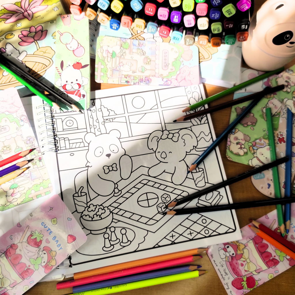 🌸 Douce Famille – A Heartwarming Family Coloring Book 🌸